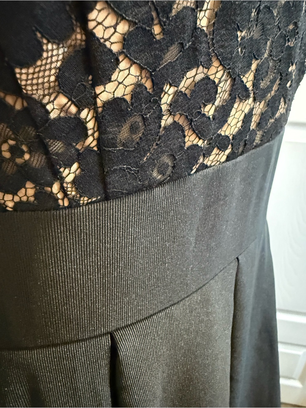 Eliza J Black Lace Bodice Long Sleeve Maxi Dress - Picture 6 of 11